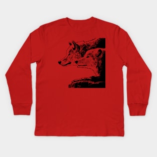 wolves Kids Long Sleeve T-Shirt